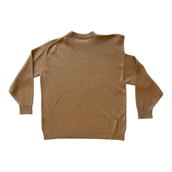 Tibi Recycled Cashmere Carre Oversized Sweater in Caramel - Picture 6 of 11